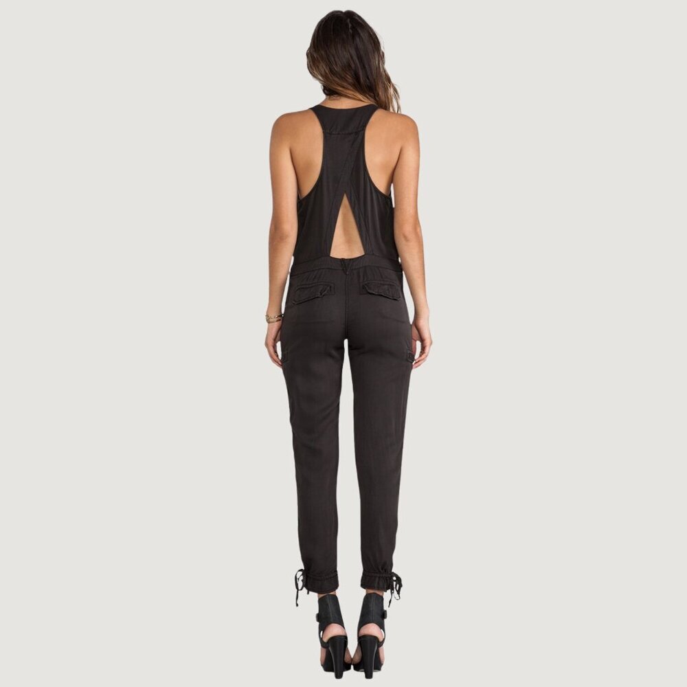 Free People Utilitarian Jumpsuit — Washed Black, Size 4 - Picture 2 of 8